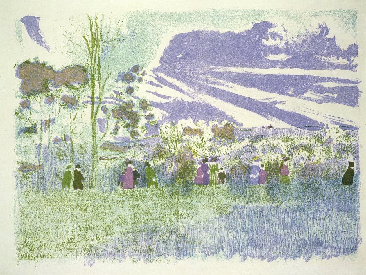 På tværs af markerne, 189899 af Edouard Vuillard