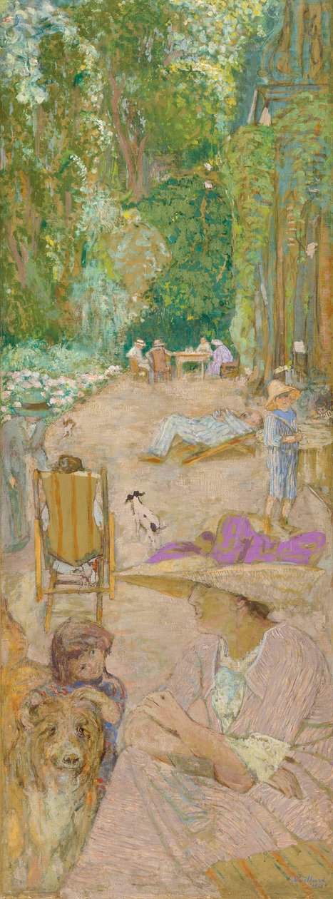 Ved pavillonerne i Cricqueboeuf, 1911. af Edouard Vuillard