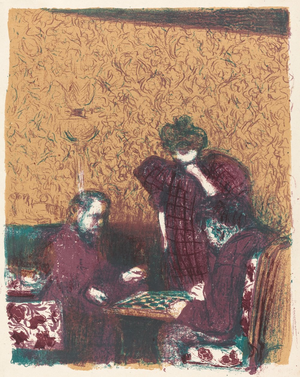 Game of Checkers (La partie de ladies) af Edouard Vuillard
