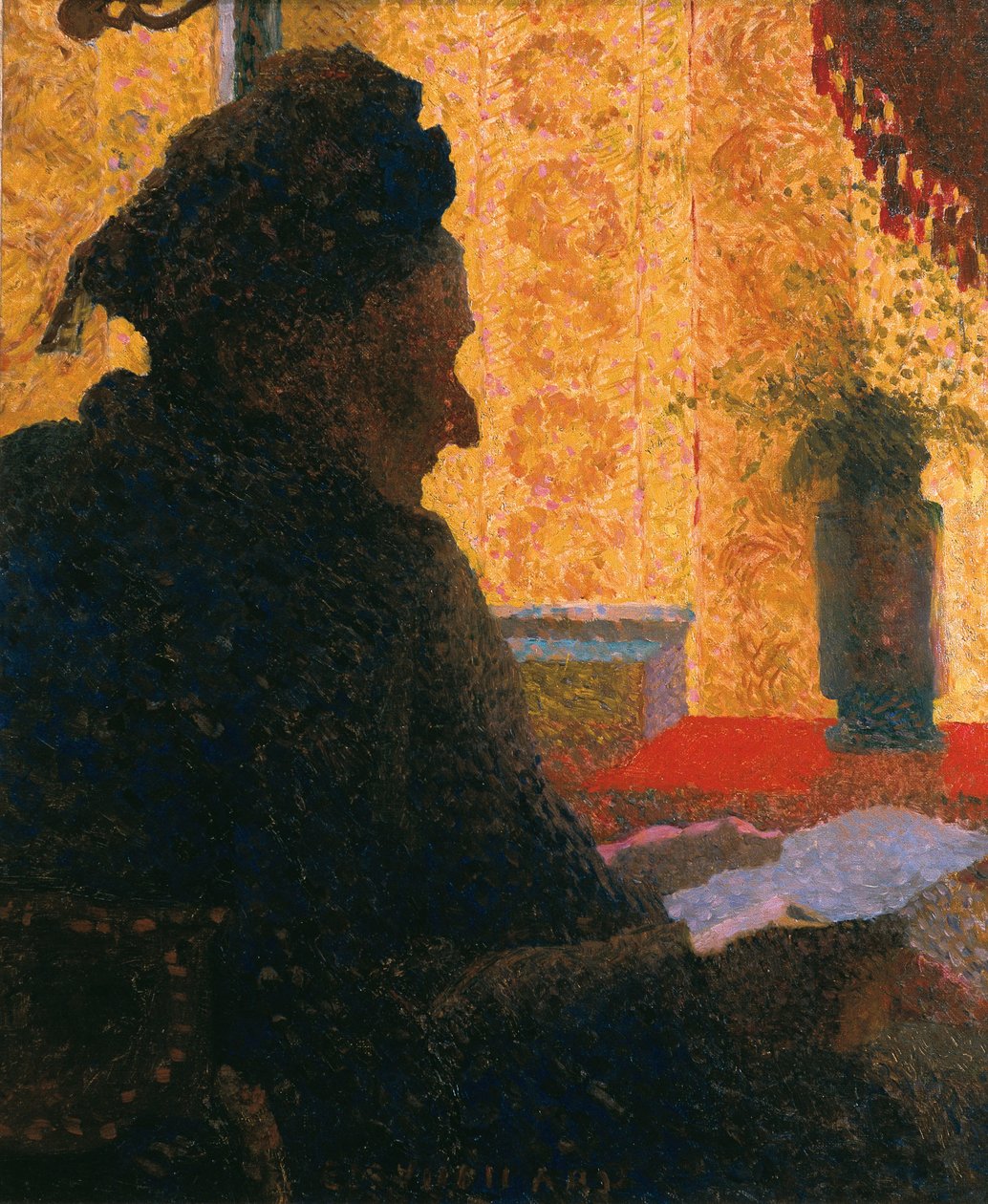Bedstemor Michaud set mod lyset, 1890 af Edouard Vuillard
