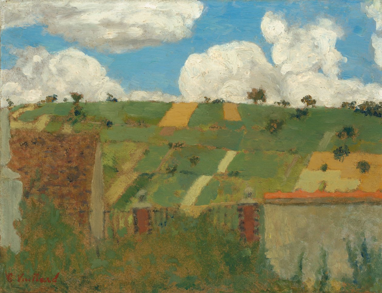 Landskabet i Ile-de-France af Edouard Vuillard
