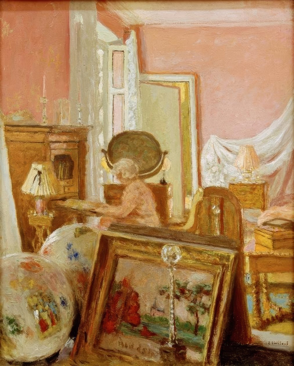 Madame Hessel i værelset på Les Clayes af Edouard Vuillard
