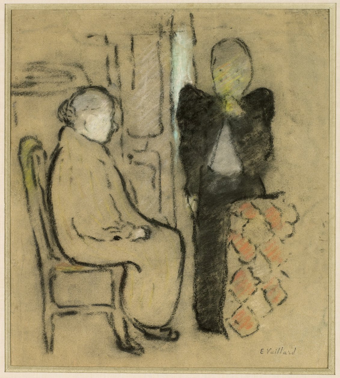 Mor og Datter, c.1892 af Edouard Vuillard
