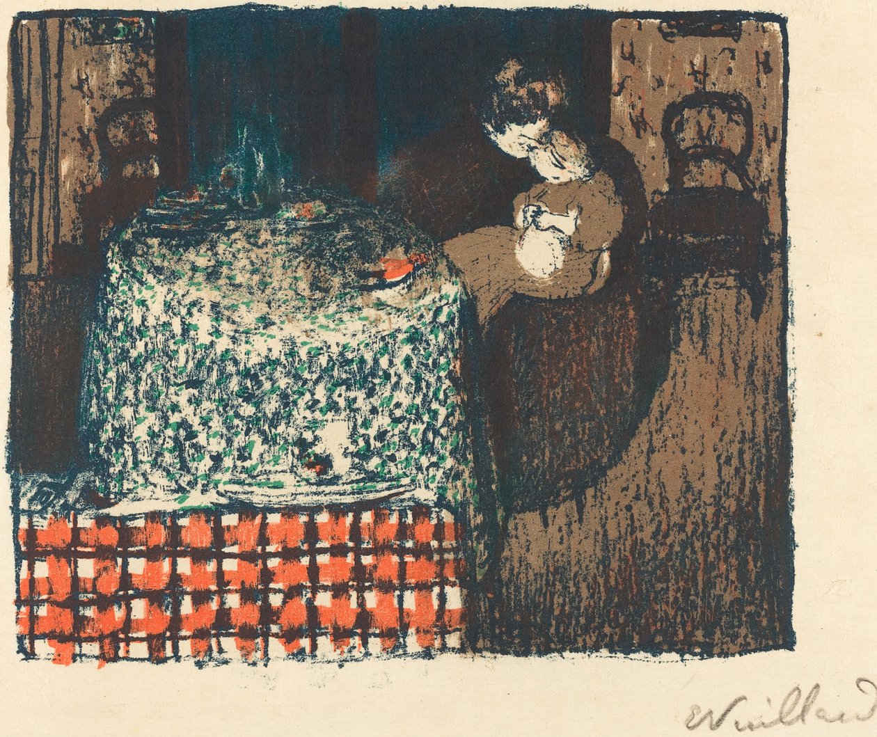 Moderskabsbarsel, 1896. af Edouard Vuillard