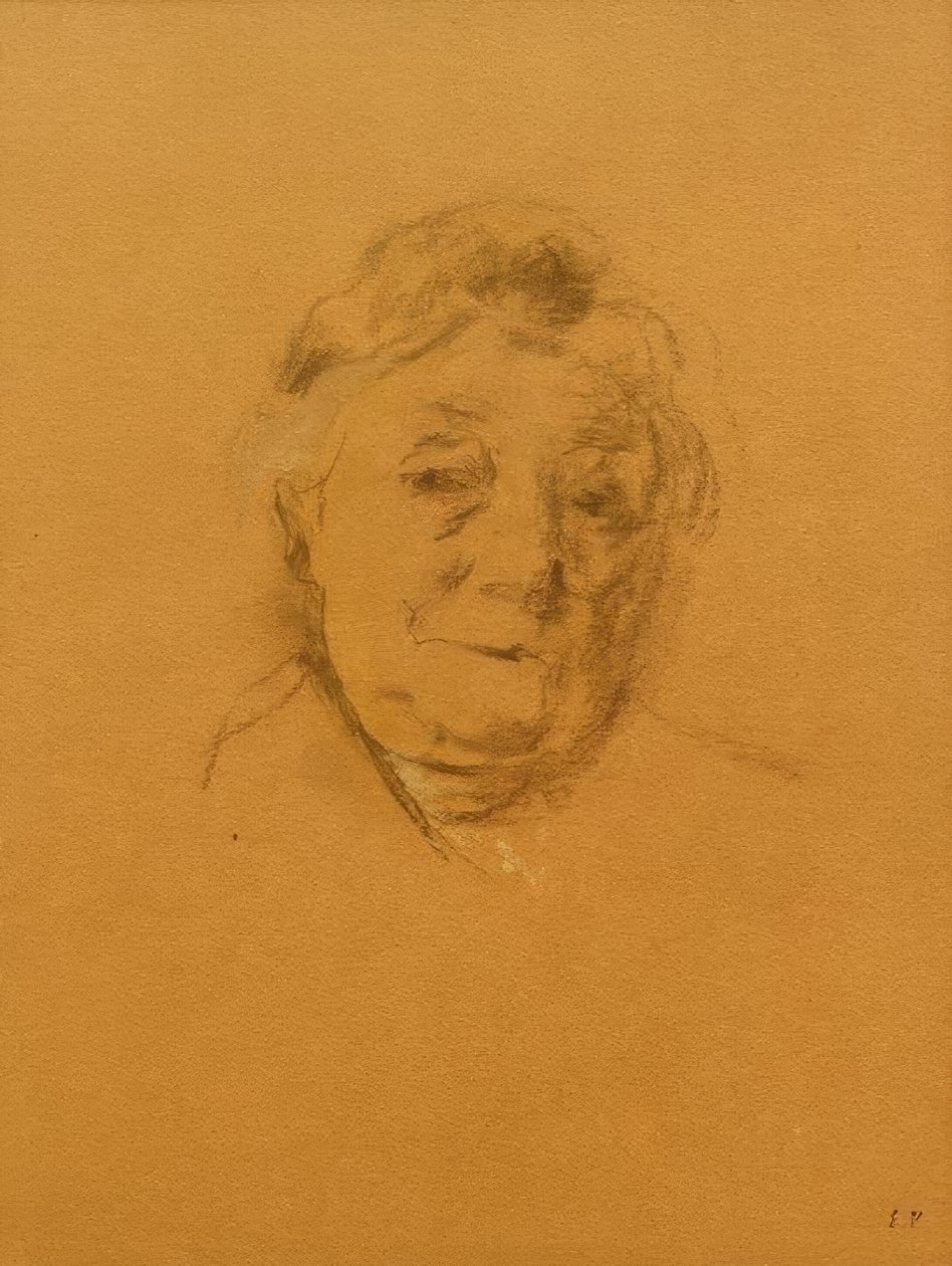 Portræt af Madame Bénard forfra af Edouard Vuillard