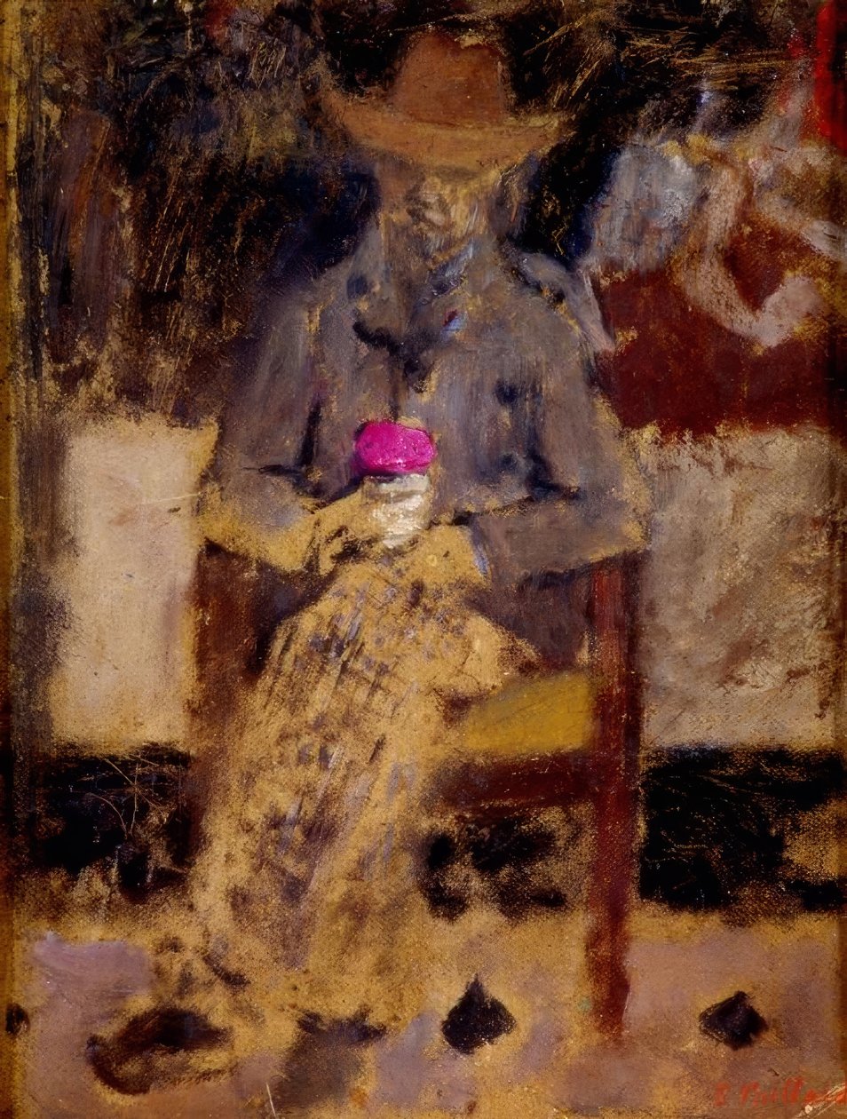 Retrato af Felix Vallotton af Edouard Vuillard