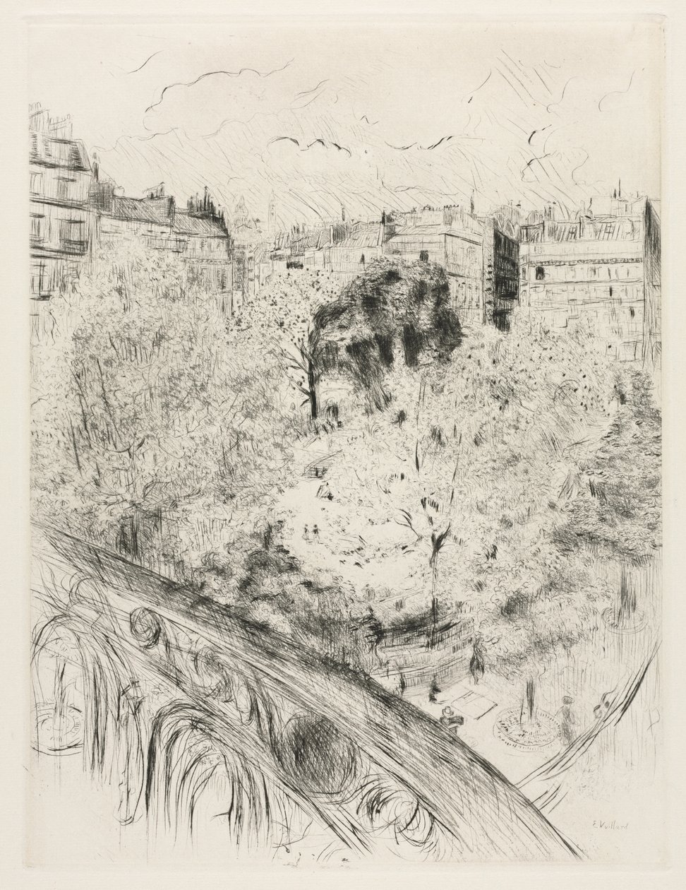 Square Ventimiglia af Edouard Vuillard