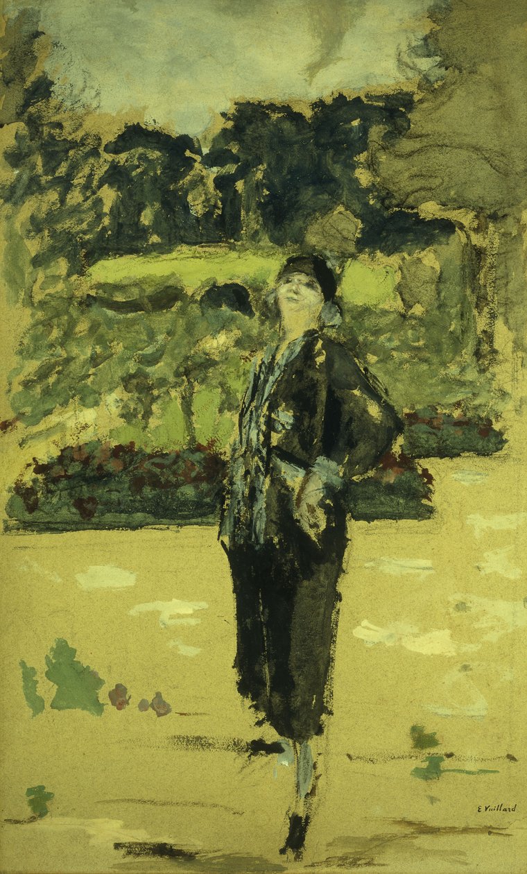 Den sorte kjole; La Robe Noire, 1920 af Edouard Vuillard