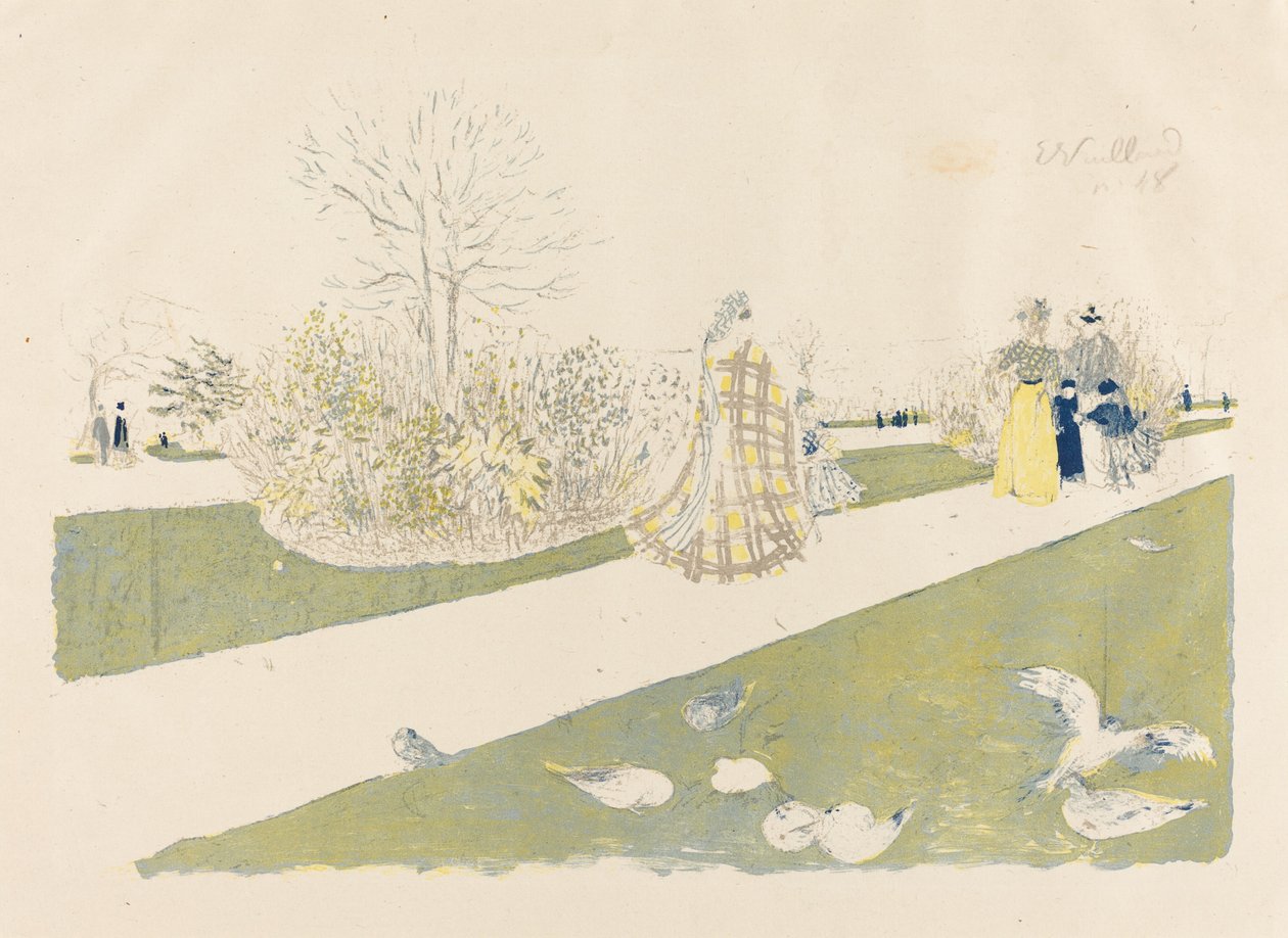 Tuileriehaven af Edouard Vuillard