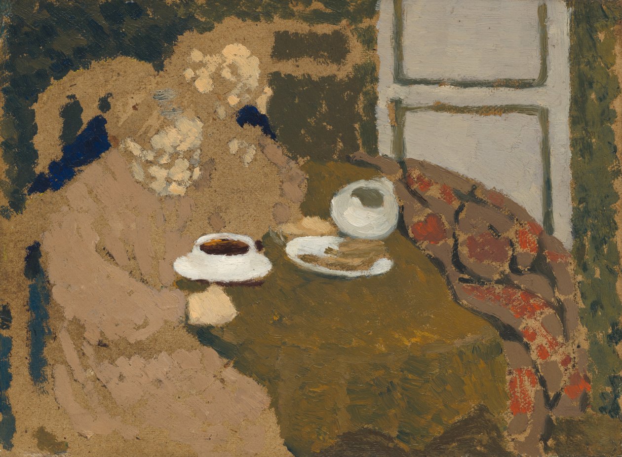 To kvinder drikker kaffe, ca. 1893. af Edouard Vuillard