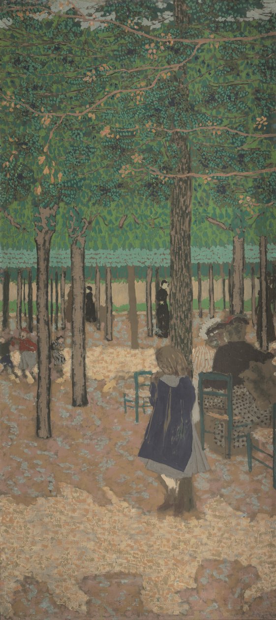 Under træerne (fra "The Public Gardens") af Edouard Vuillard