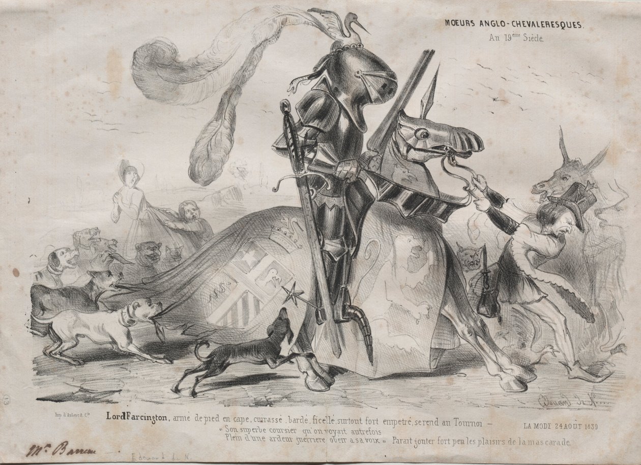 Anglo-ridderlige manerer, 1839. af Edouard de N___