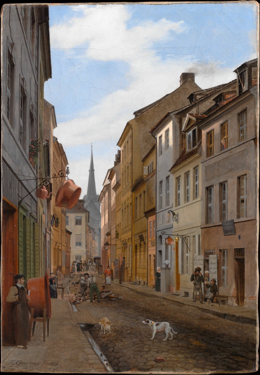 Parochialstrae af Eduard Gaertner