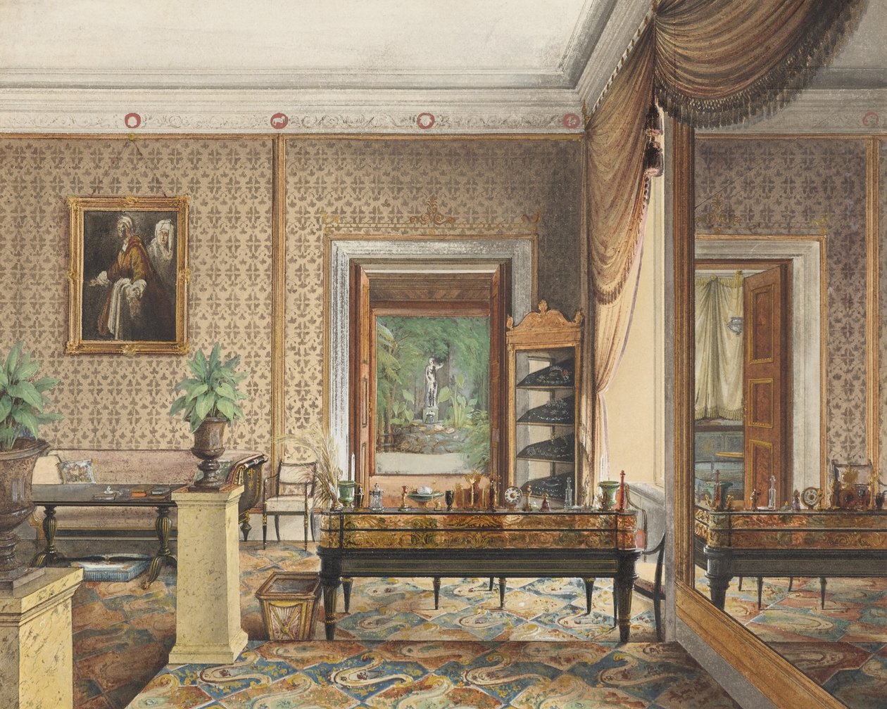 Studiet af prins Karl af Preussen af Eduard Gaertner