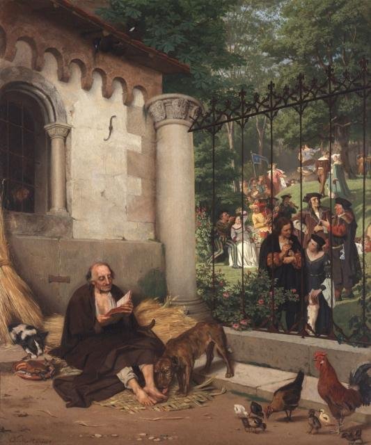 Lazarus og den rige mand af Eduard Karl Franz von Gebhardt