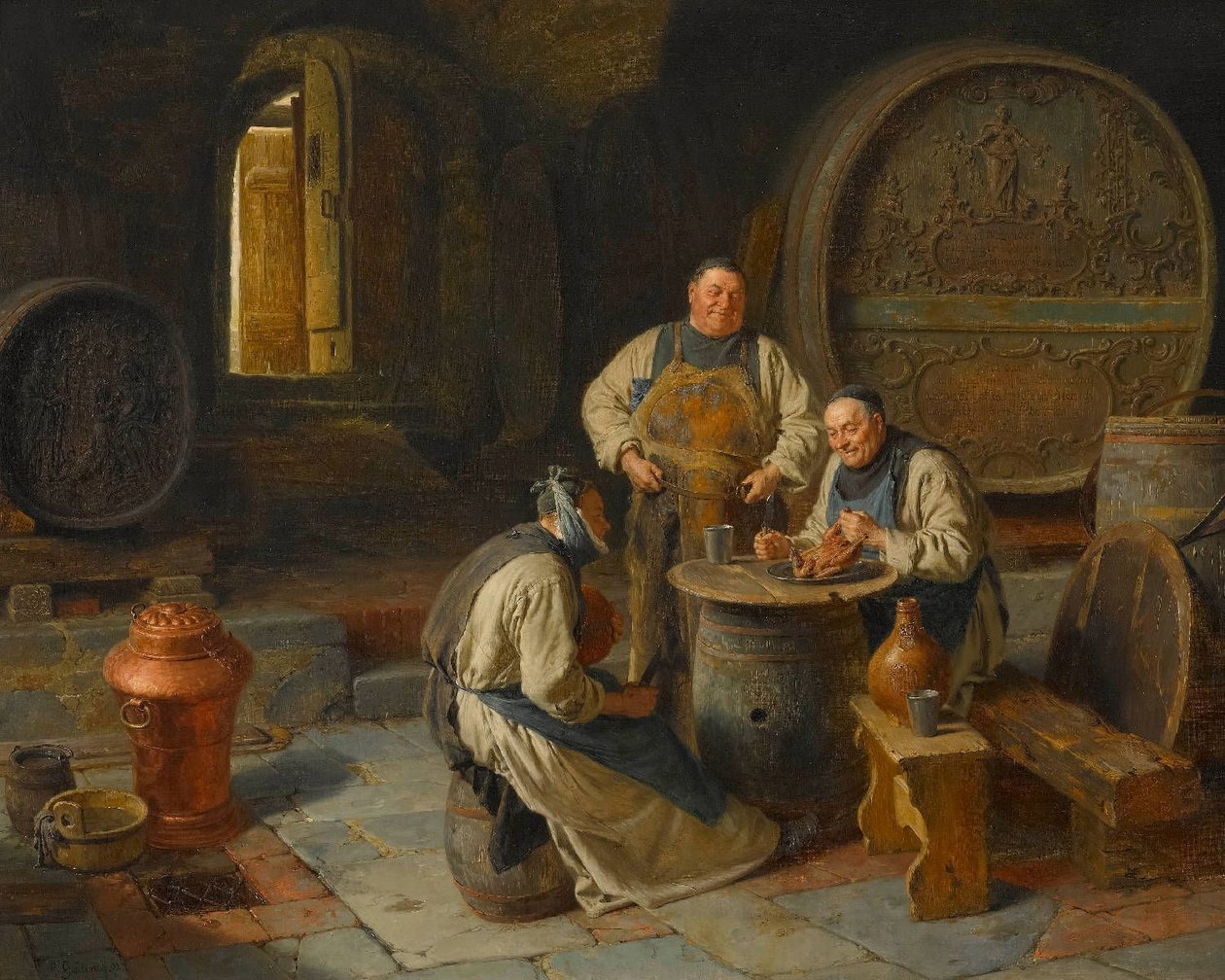 Baghånden af Eduard von Grutzner