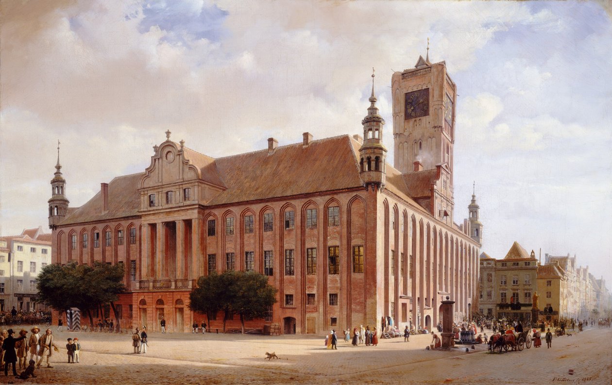 Rådhuset ved Thorn af Eduard Gaertner