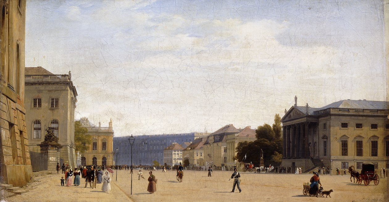Unter den Linden, Berlin, 1836 af Johann Philipp Eduard Gartner