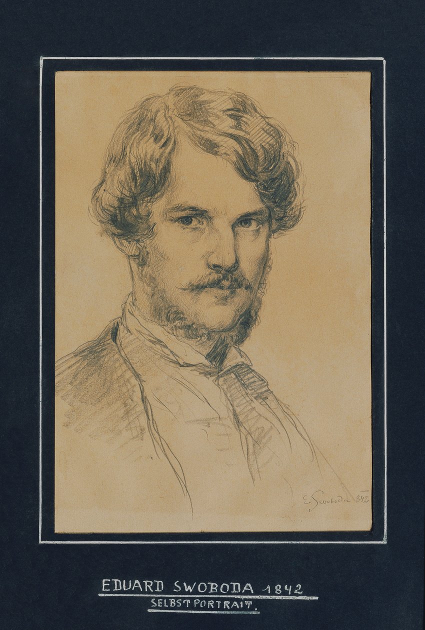 selvportræt af Eduard Swoboda