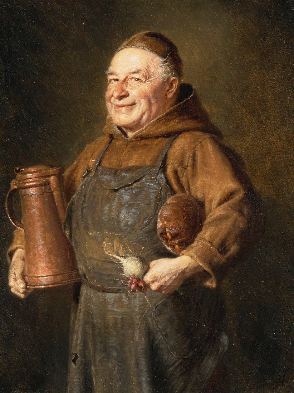Før Vesper, 1909 af Eduard von Grutzner