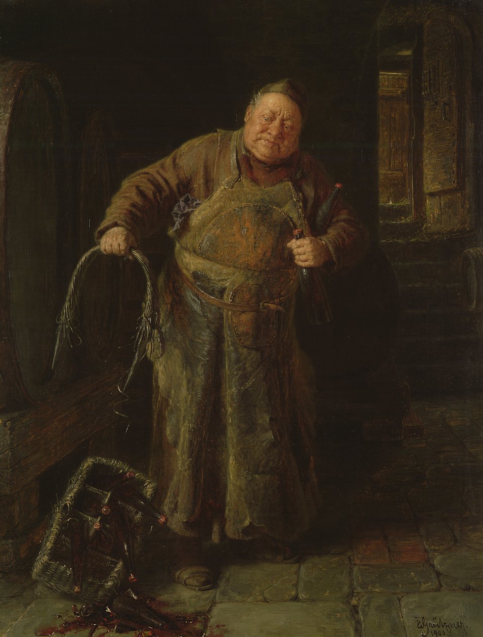 Det ødelagte håndtag, 1900 af Eduard von Grutzner