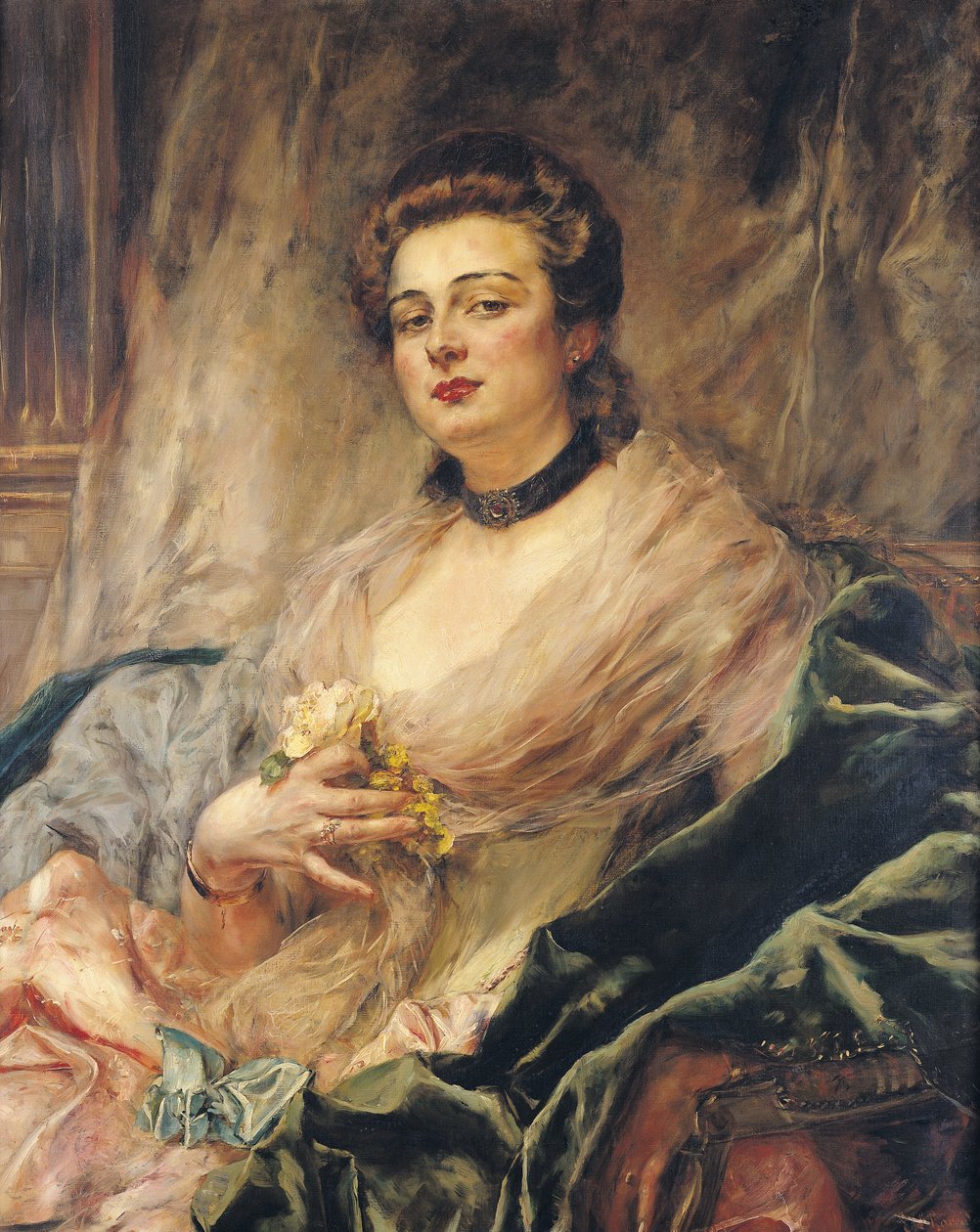 Portræt af Kunstnerens Hustru af Eduardo Leon Garrido