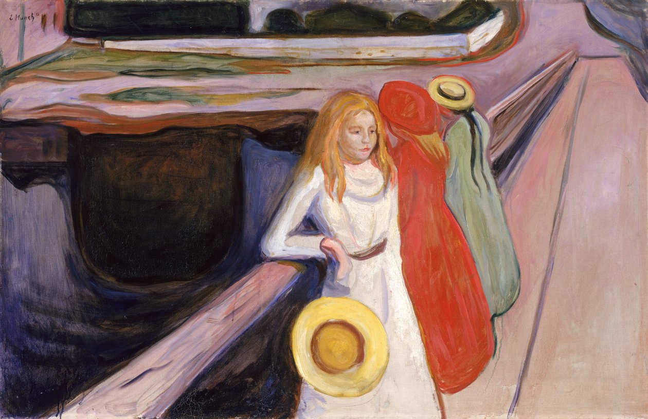 Piger på broen af Edvard Munch