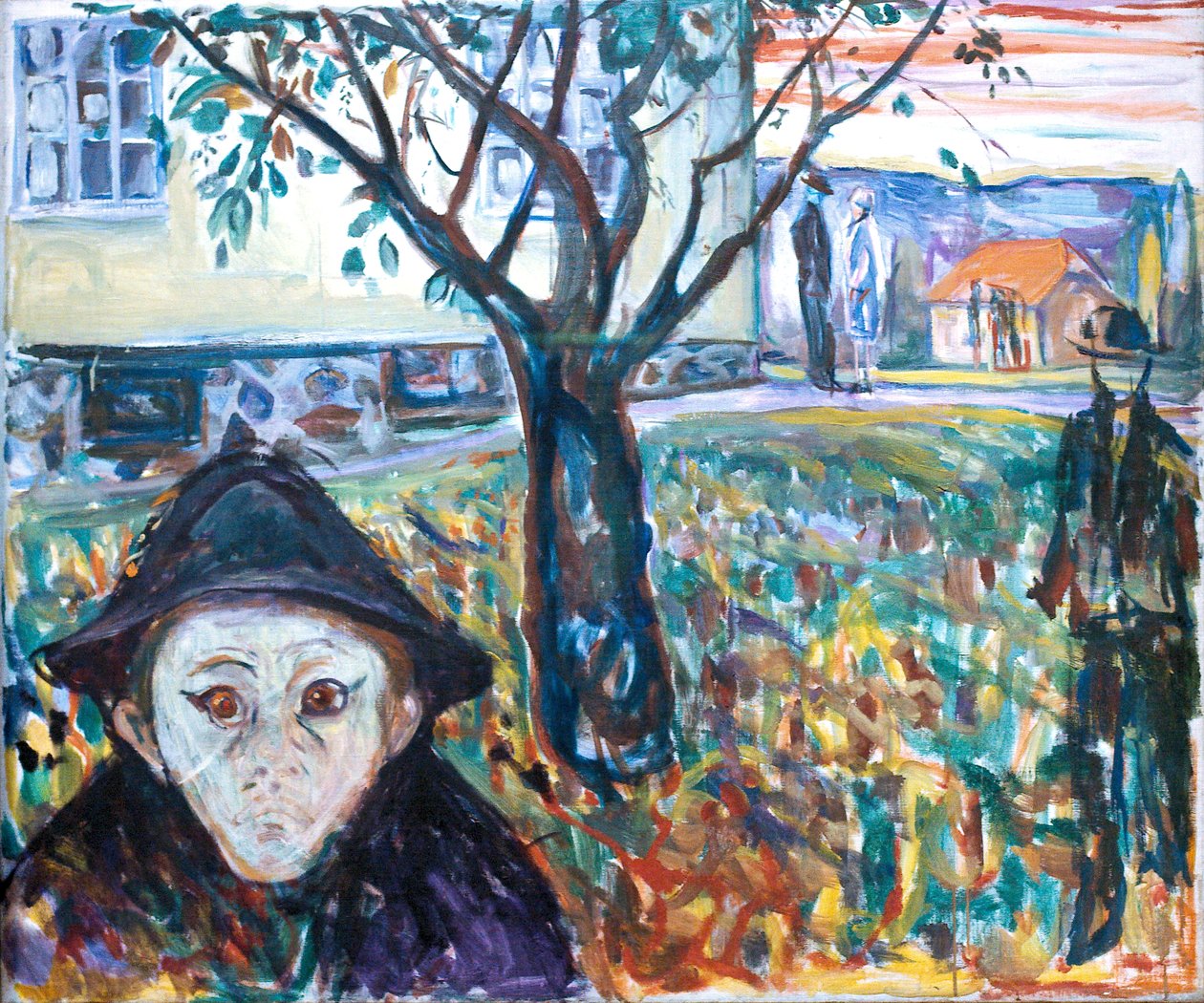 Jalousi i haven af Edvard Munch