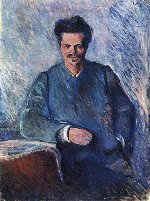 Portræt af August Strindberg Portræt af August Strindbergn af Edvard Munch