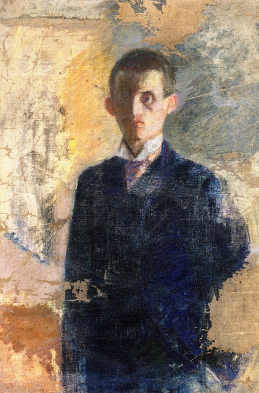 Selvportræt af Edvard Munch