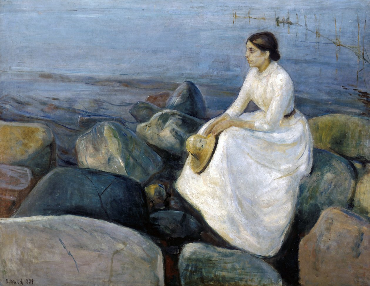 Sommernat, Inger på stranden af Edvard Munch