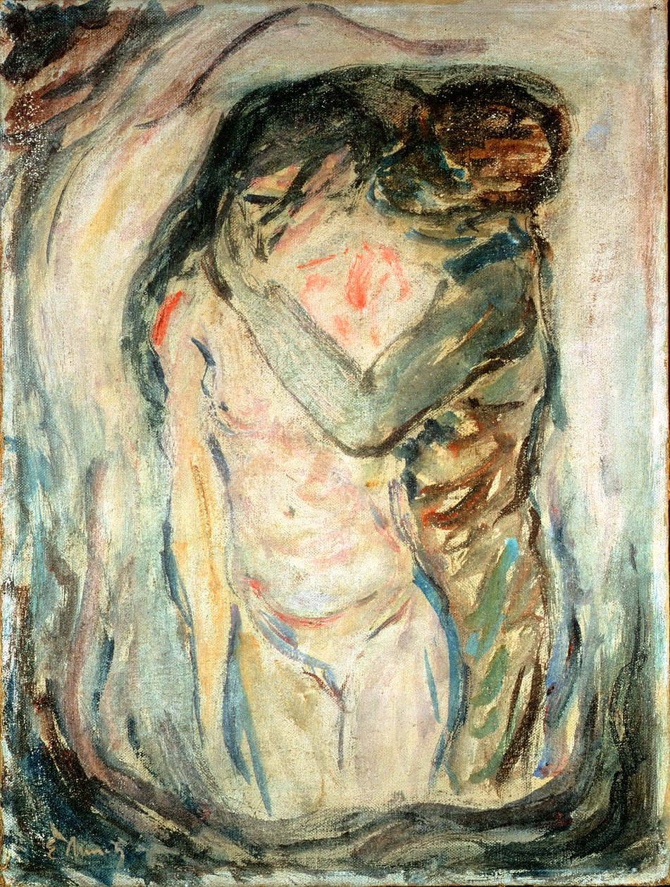 Kysset, ca. 1910 af Edvard Munch
