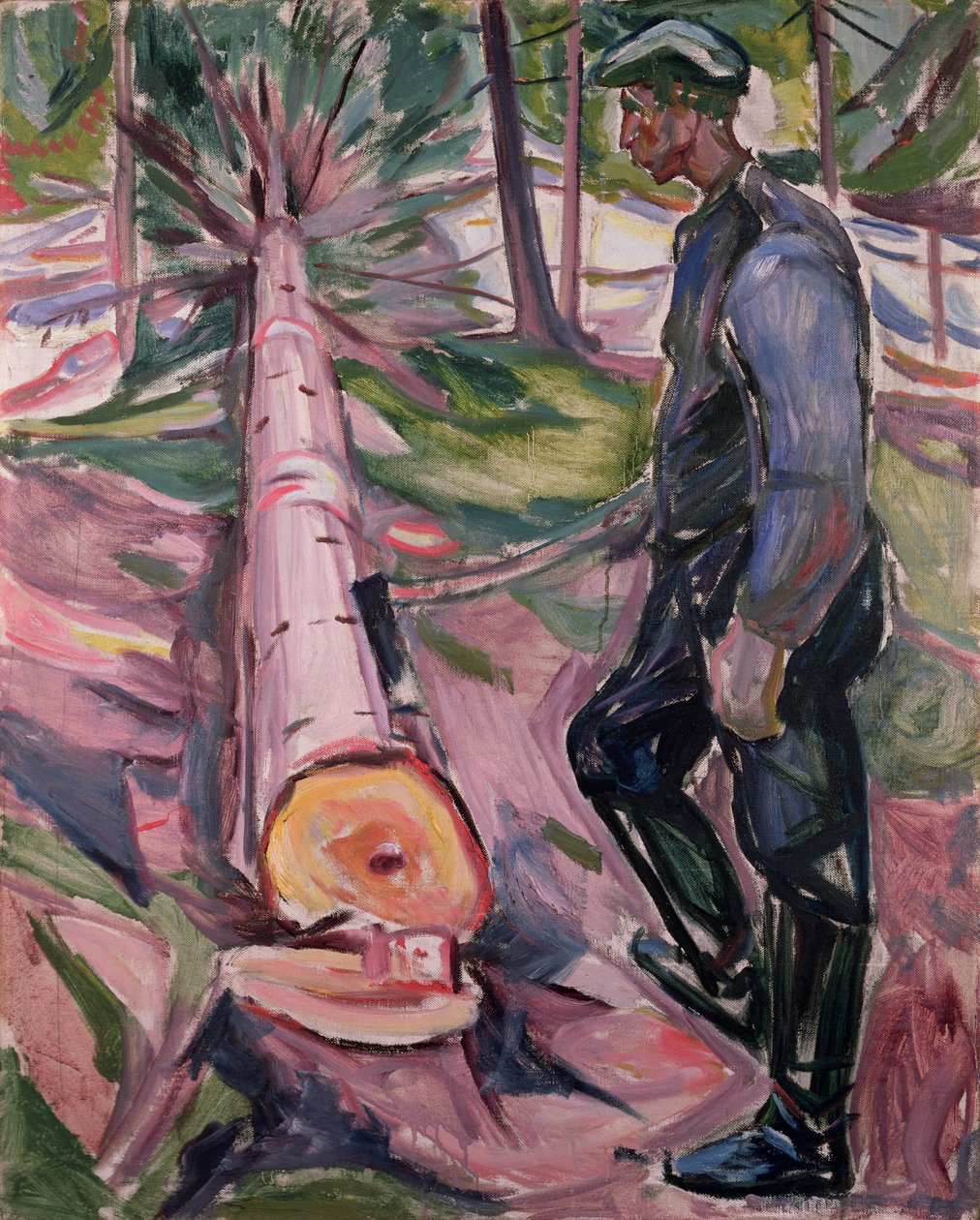 Træhuggeren af Edvard Munch