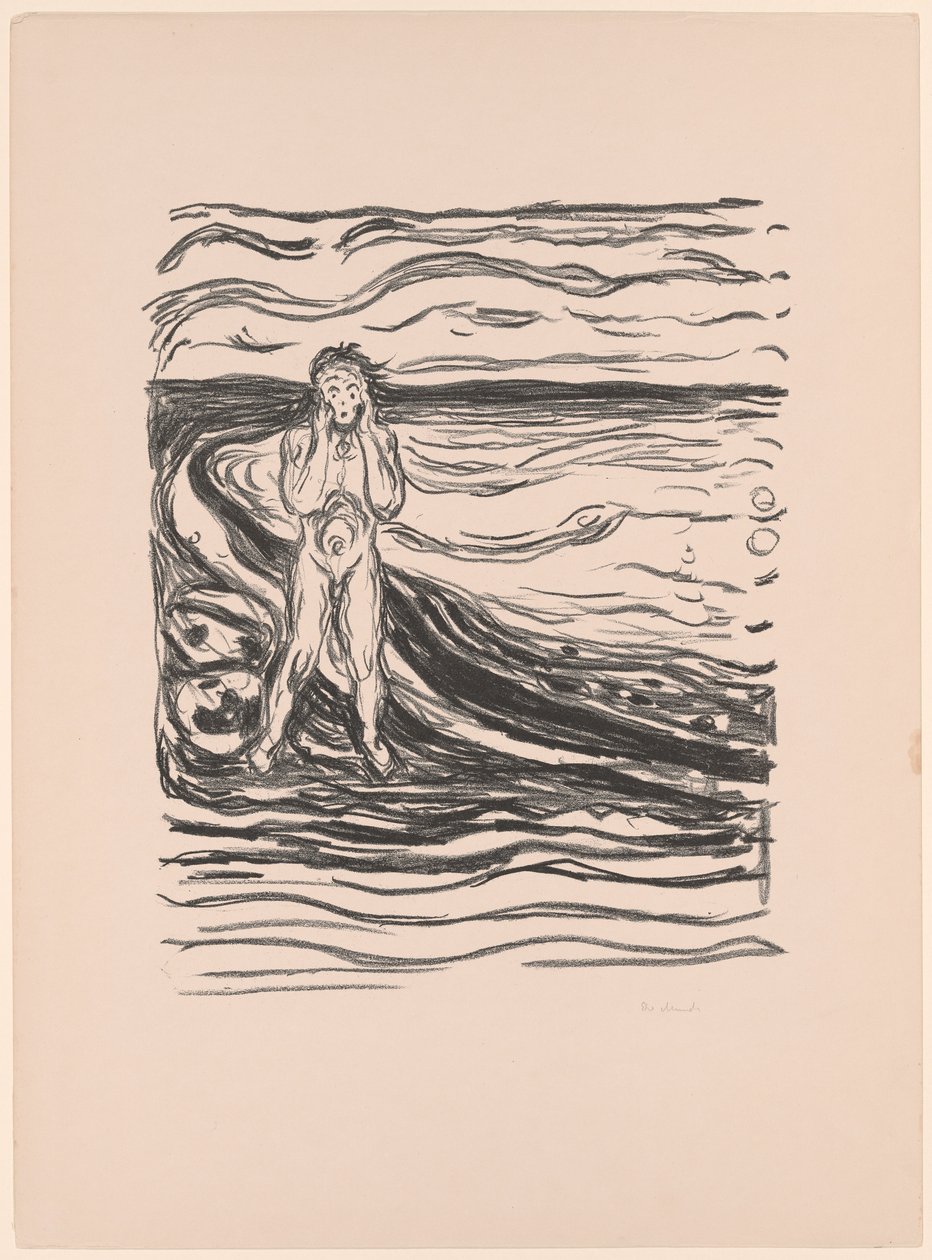 Alphas fortvivlelse af Edvard Munch