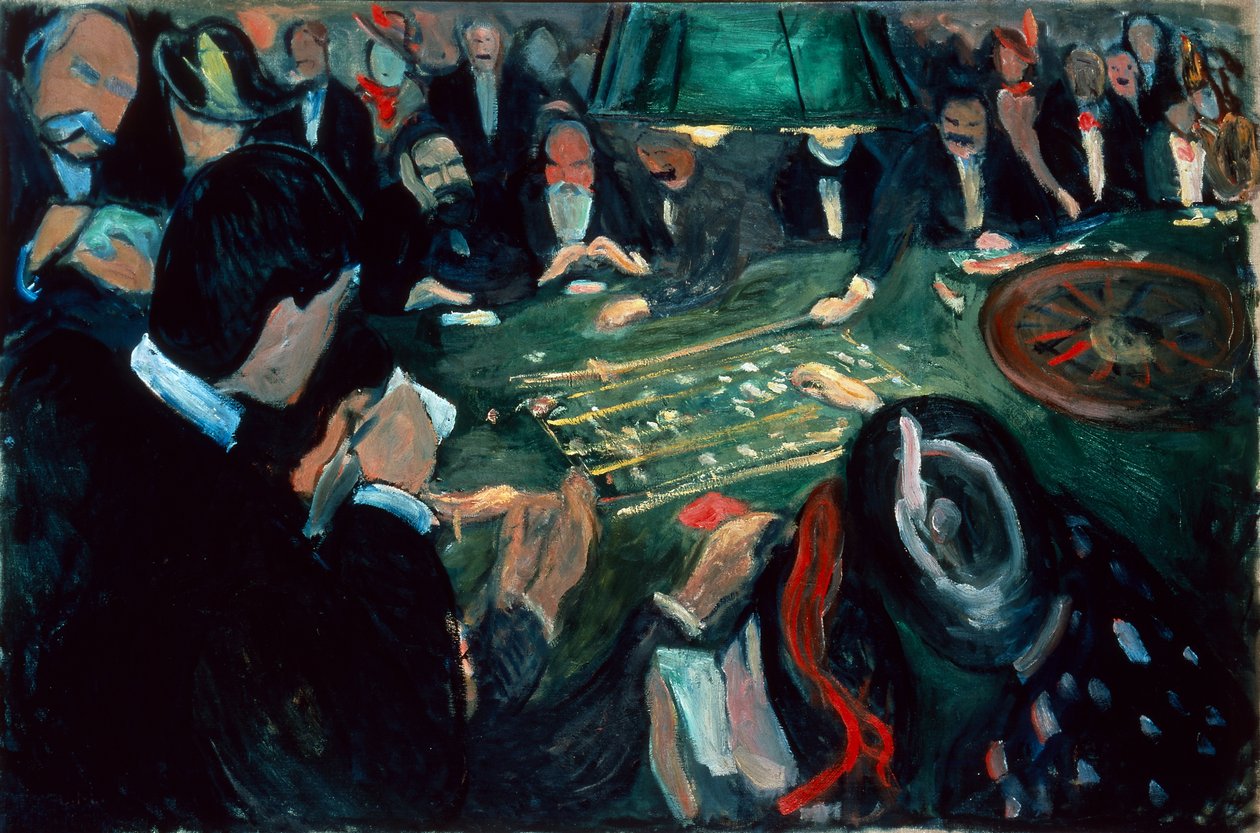 Ved roulettebordet i Monte Carlo af Edvard Munch