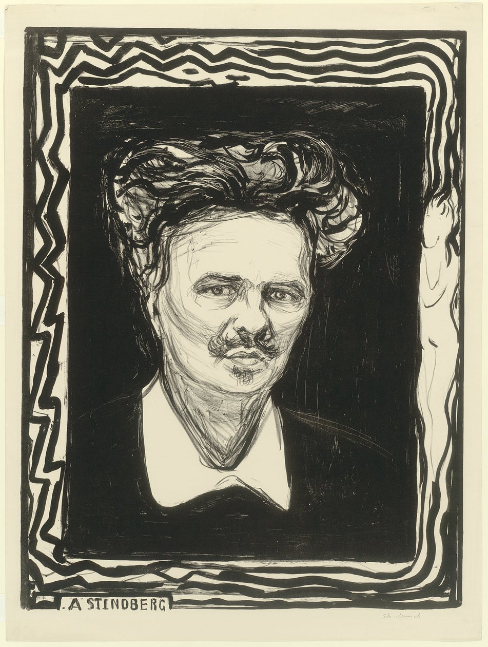 August Strindberg af Edvard Munch