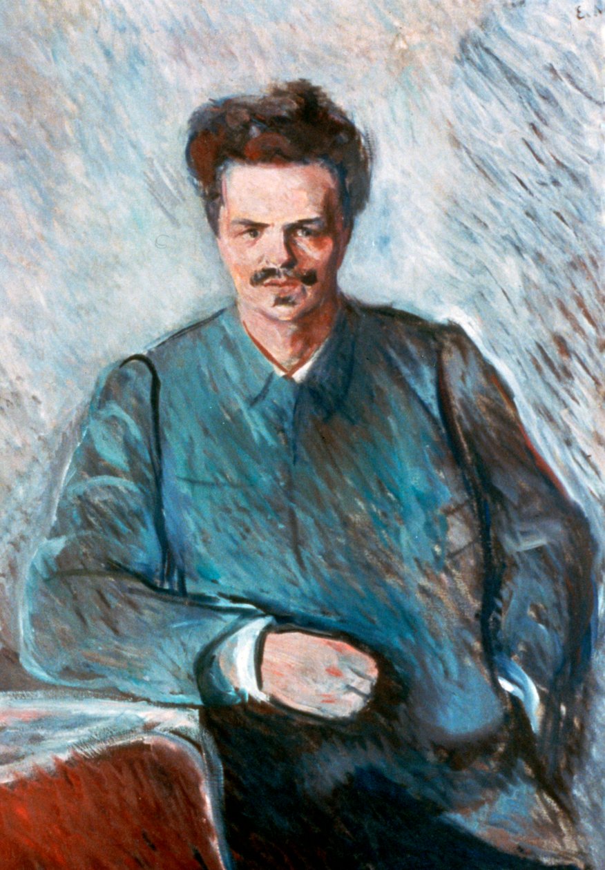 August Strindberg, 1892 af Edvard Munch