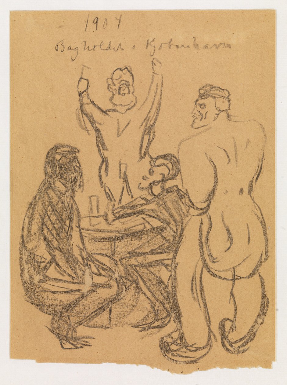 Bagholdet i København af Edvard Munch