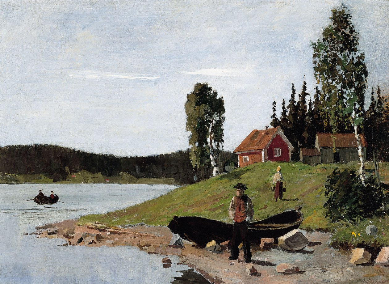 Kystlandskab, 1881 af Edvard Munch