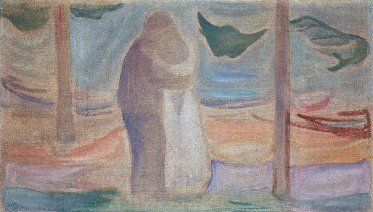Par på stranden af Edvard Munch