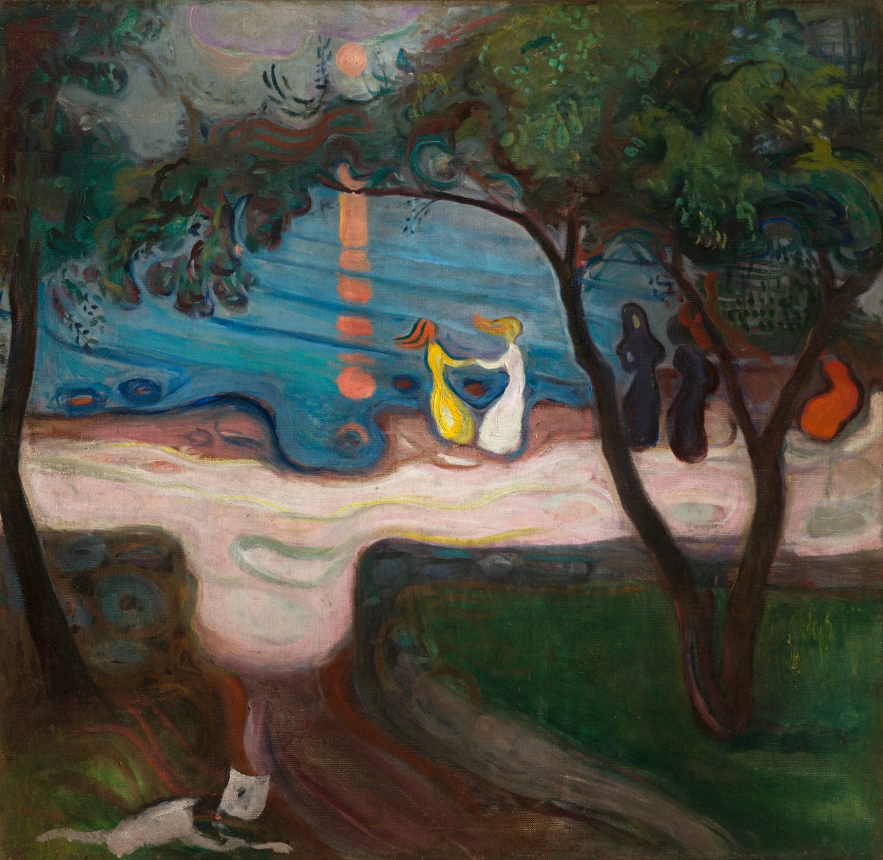 Dancing on a Shore, 1900 af Edvard Munch