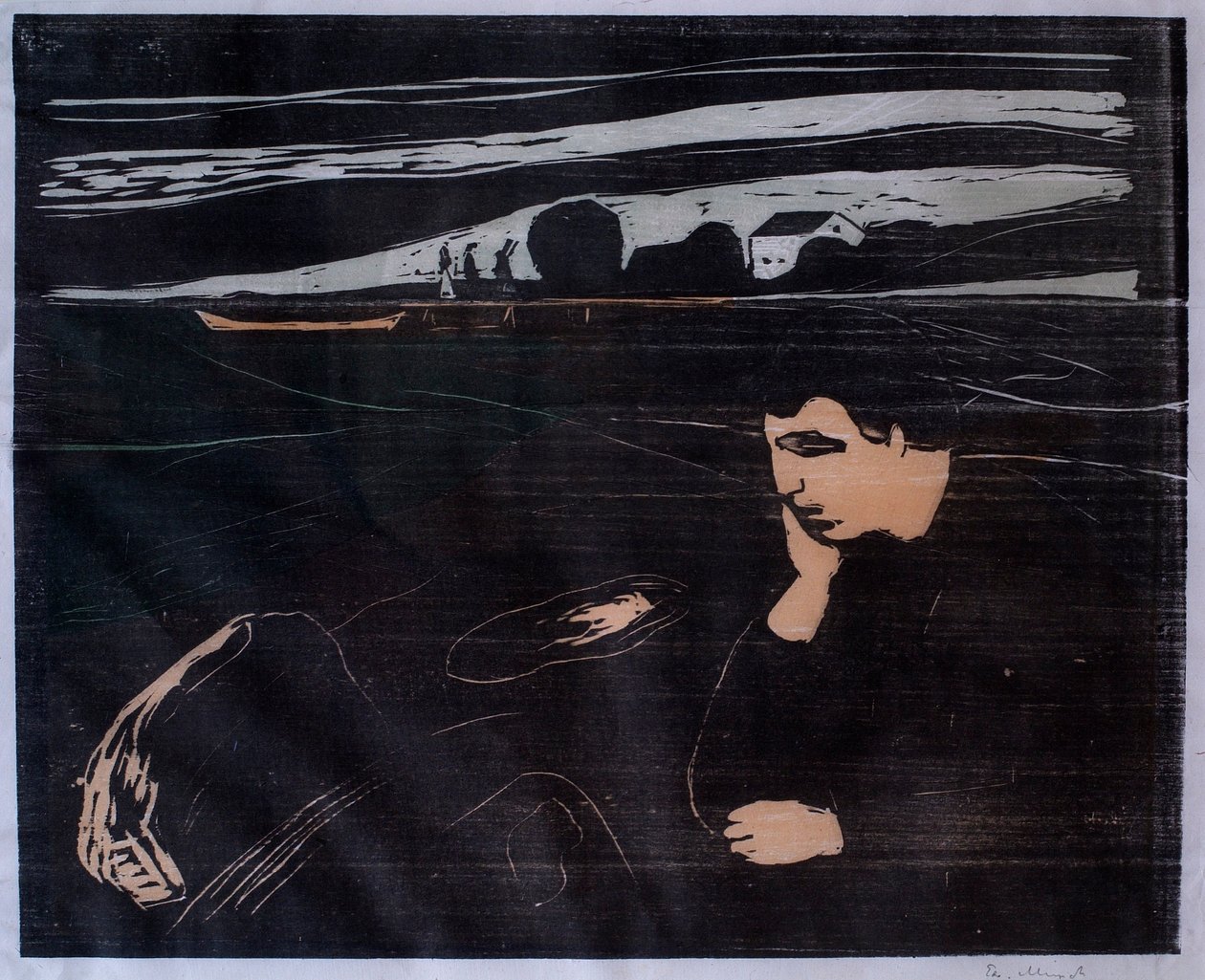 Aften (Melankoli III) af Edvard Munch