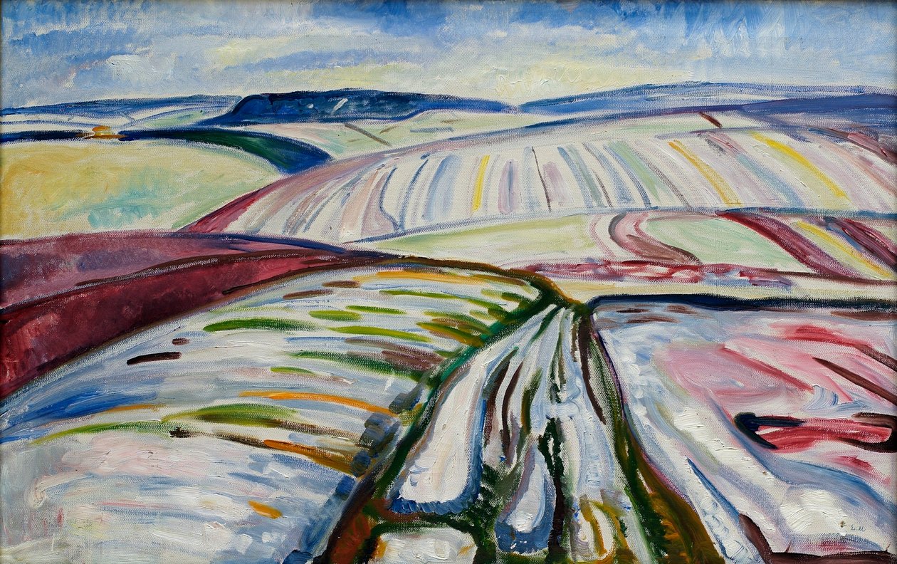Mark i sne af Edvard Munch