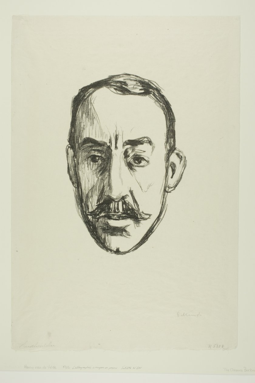 Henry van de Velde af Edvard Munch