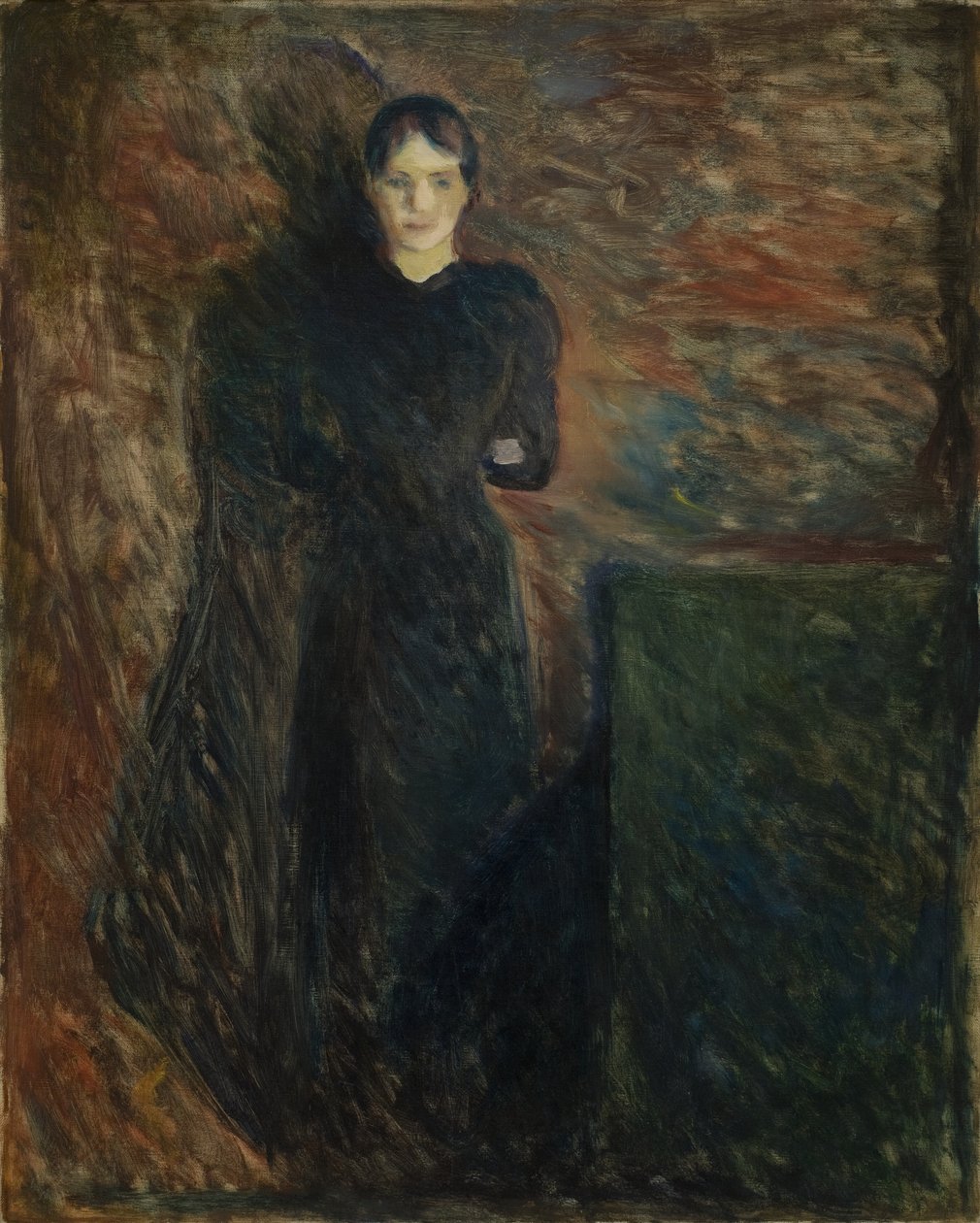 Dame i sort af Edvard Munch