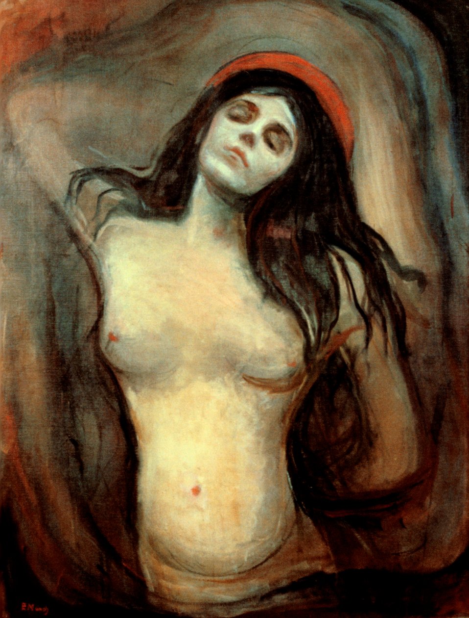 Madonna, 1894-1895 af Edvard Munch