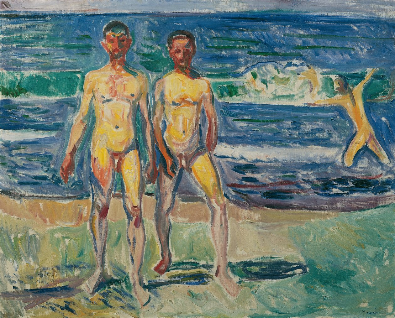 mænd ved havet af Edvard Munch