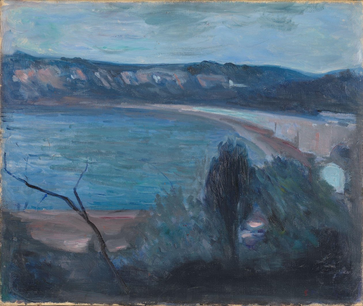 Måneskin ved Middelhavet af Edvard Munch