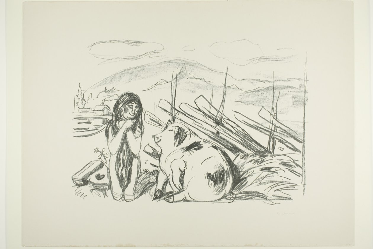 Omega og Grisen af Edvard Munch