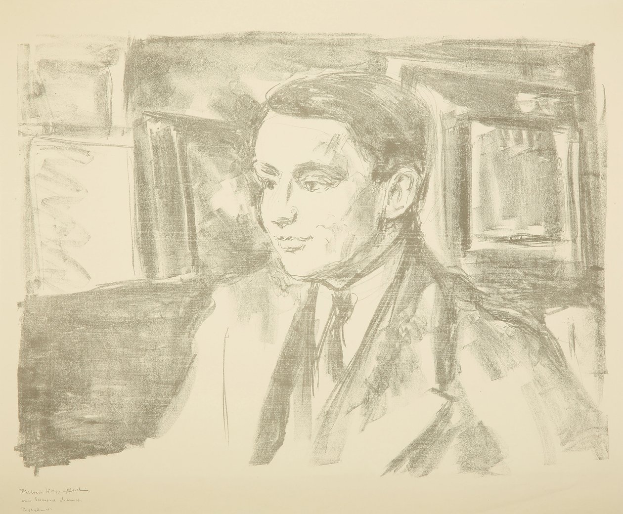 Portræt af Wolfgang Gurlitt, 1912. af Edvard Munch